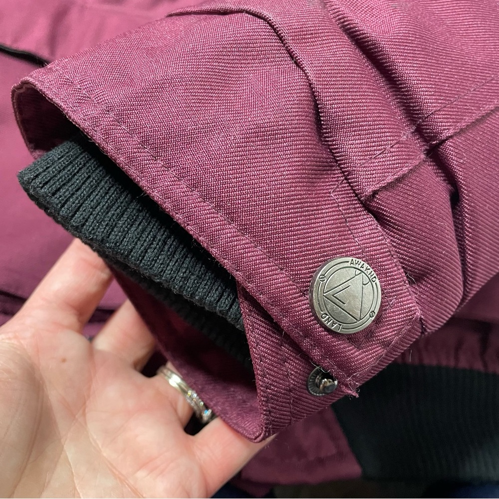 AwakndLand Parka Men’s Winter Jacket Size Large, Maroon - Picture 10 of 10